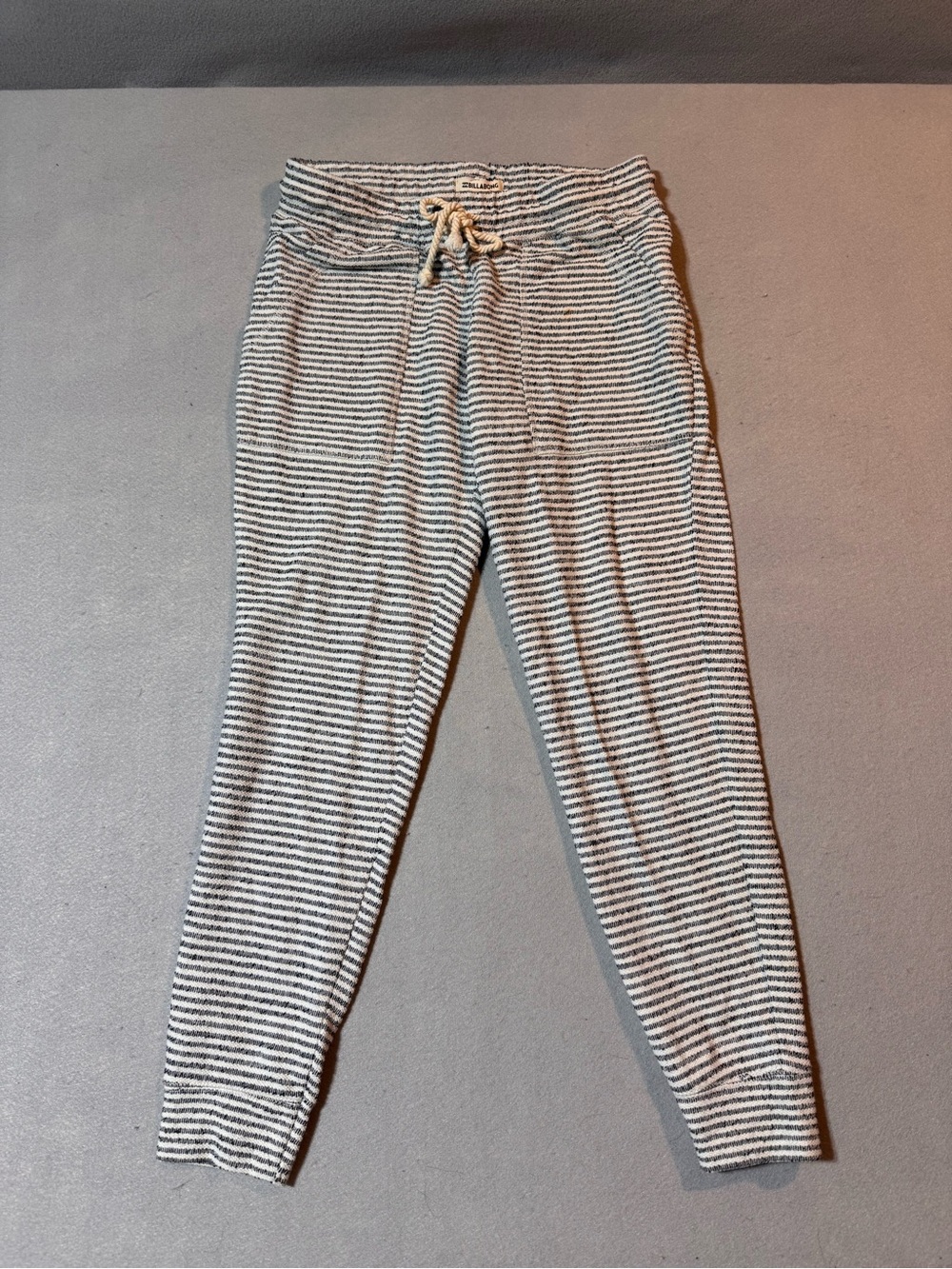 Billabong Kids Striped Joggers - Gray & White